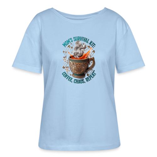 Mom's Survival Kit Tee | Coffee Chaos - Stanley/Stella Serena Women’s Relaxed Organic T-Shirt