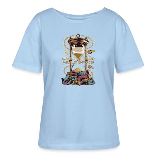 Screen Time Referee T Shirt, Fair Play Enforcer - Stanley/Stella Serena Women’s Relaxed Organic T-Shirt