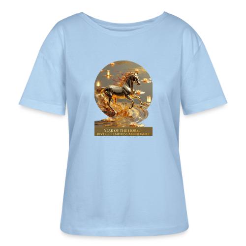 Year of the Horse Abundance T Shirt, Lunar NY Gift - Stanley/Stella Serena Women’s Relaxed Organic T-Shirt