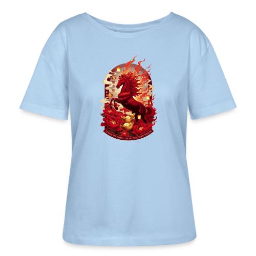 Year of the Horse Ascent T Shirt, Lunar New Year - Stanley/Stella Serena Women’s Relaxed Organic T-Shirt