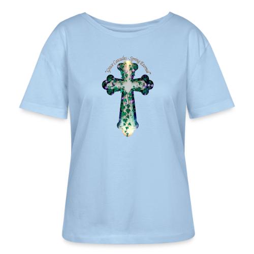 Easter Grace Cascades Eternal T Shirt, Mercy Gift - Stanley/Stella Serena Women’s Relaxed Organic T-Shirt