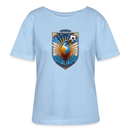 Argentina Hornero Soccer T Shirt, Football Gift - Stanley/Stella Serena Women’s Relaxed Organic T-Shirt