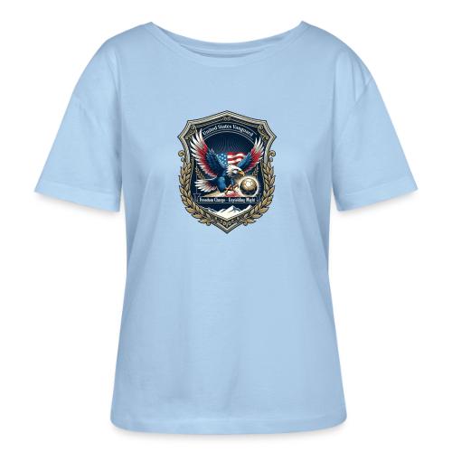 USA Eagle Vanguard T-Shirt,American Flag PrideGift - Stanley/Stella Serena Women’s Relaxed Organic T-Shirt