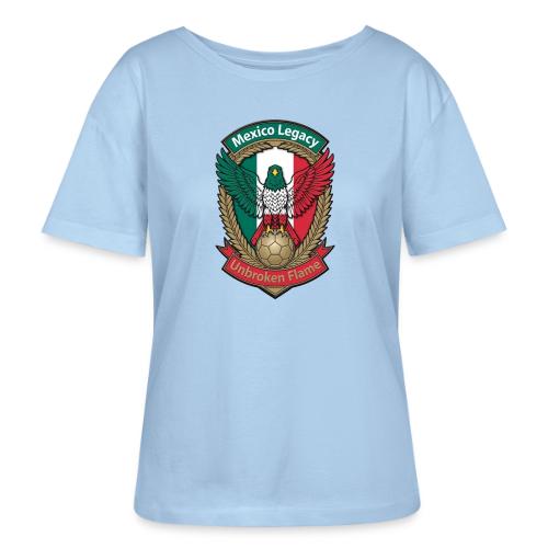 Mexico Eagle Legacy T-Shirt, Mexican Pride Gift - Stanley/Stella Serena Women’s Relaxed Organic T-Shirt