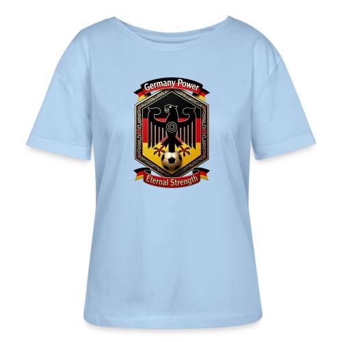 Germany Eagle Power T-Shirt, Flag Pride Gift - Stanley/Stella Serena Women’s Relaxed Organic T-Shirt