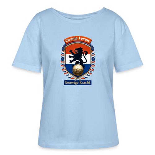 Netherlands Lion Premium T-Shirt, Dutch Flag Gift - Stanley/Stella Serena Women’s Relaxed Organic T-Shirt