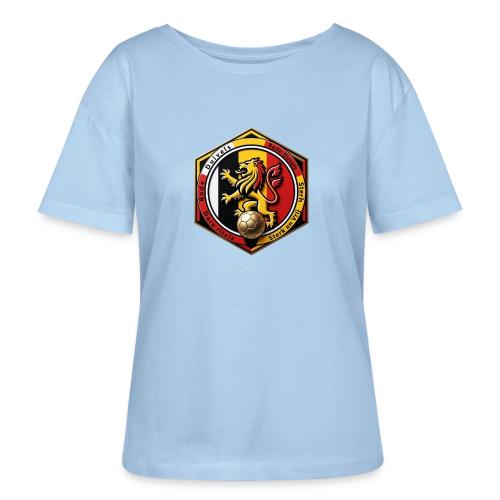 Belgium Lion Valor T-Shirt, Belgian Pride Gift - Stanley/Stella Serena Women’s Relaxed Organic T-Shirt