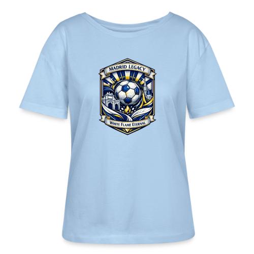 Madrid White Legacy T Shirt, Madrid Fan Gift - Stanley/Stella Serena Women’s Relaxed Organic T-Shirt