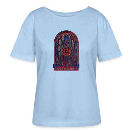 Barcelona Scarlet Pride T Shirt, Vibrant City Gift - Stanley/Stella Serena Women’s Relaxed Organic T-Shirt