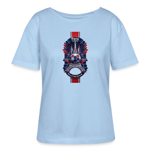 Paris Tower Legacy T Shirt, Soccer City Pride Gift - Stanley/Stella Serena Women’s Relaxed Organic T-Shirt
