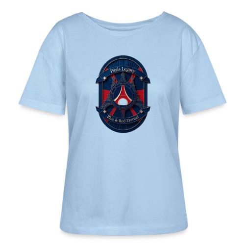 Paris Pride Heritage T Shirt, Soccer Fan Gift - Stanley/Stella Serena Women’s Relaxed Organic T-Shirt