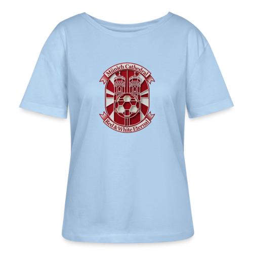 Munich Cathedral T Shirt, German Football Fan Gift - Stanley/Stella Serena Women’s Relaxed Organic T-Shirt