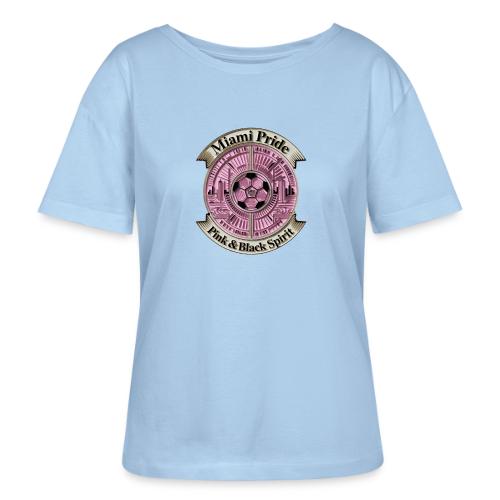 Miami Pride T Shirt, Soccer City Pride Gift - Stanley/Stella Serena Women’s Relaxed Organic T-Shirt