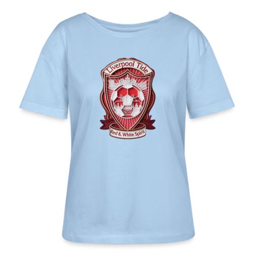 Liverpool Tide T Shirt, Soccer City Pride Gift - Stanley/Stella Serena Women’s Relaxed Organic T-Shirt