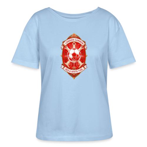 Red London Cannon T Shirt,Football City Pride Gift - Stanley/Stella Serena Women’s Relaxed Organic T-Shirt