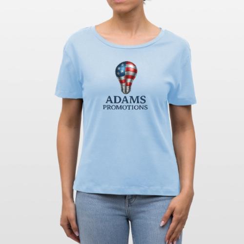 Adams promotions American flag metallic light bulb - Stanley/Stella Serena Women’s Relaxed Organic T-Shirt