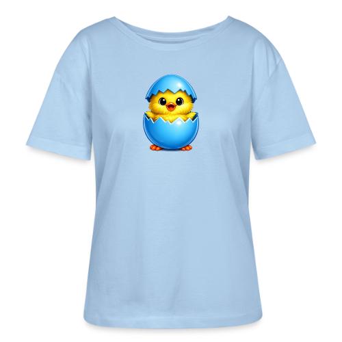Easter Chick Blue - Stanley/Stella Serena Women’s Relaxed Organic T-Shirt