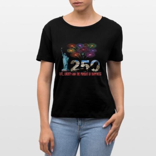 250 Years USA - Stanley/Stella Serena Women’s Relaxed Organic T-Shirt