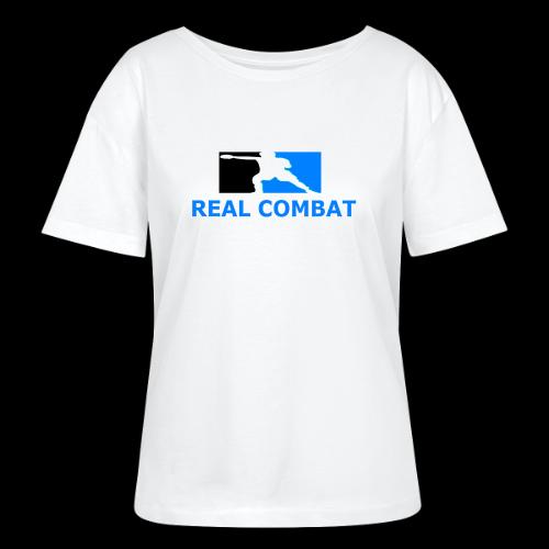 RCM MMA & BOXING Light Blue White Text - Stanley/Stella Serena Women’s Relaxed Organic T-Shirt