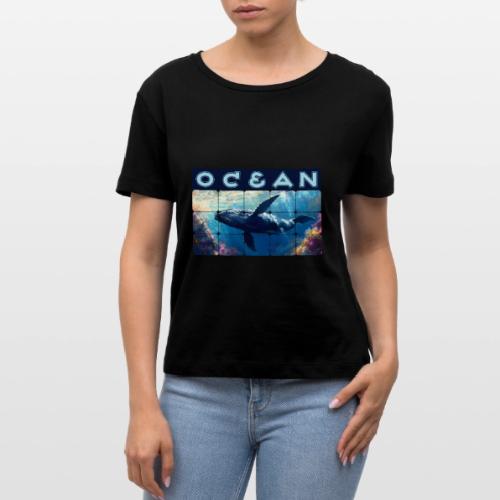 Ocean: Majestic Deep - Stanley/Stella Serena Women’s Relaxed Organic T-Shirt