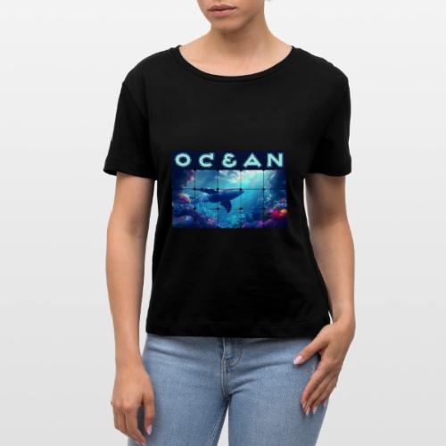 Ocean: Whale’s Path - Stanley/Stella Serena Women’s Relaxed Organic T-Shirt