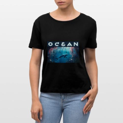 Ocean: Blue Grace - Stanley/Stella Serena Women’s Relaxed Organic T-Shirt