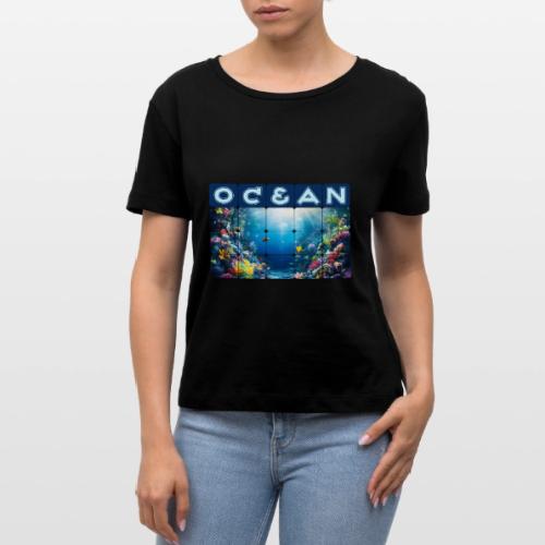 Ocean: Neon Reef Glow - Stanley/Stella Serena Women’s Relaxed Organic T-Shirt
