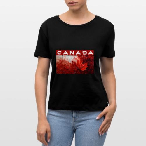 Canada Painted Pride - Stanley/Stella Serena Women’s Relaxed Organic T-Shirt