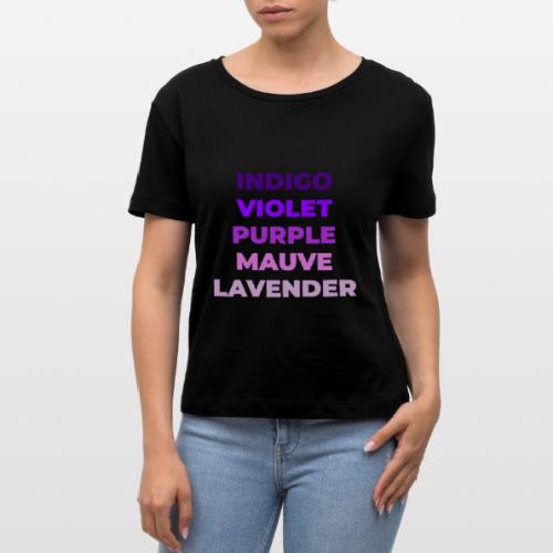 Shades of Purple - Stanley/Stella Serena Women’s Relaxed Organic T-Shirt
