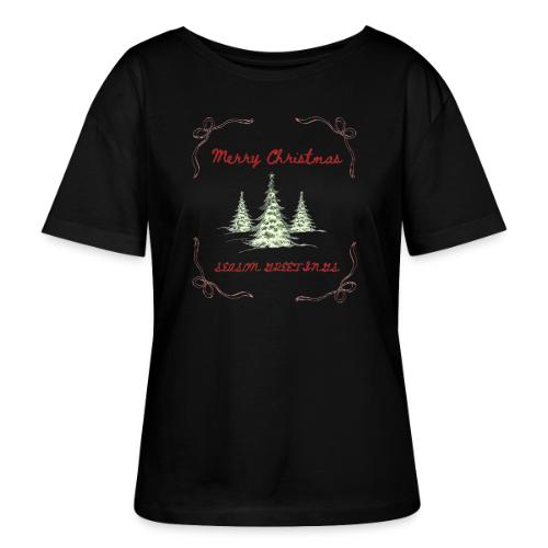 Beautiful Green Christmas Tree Graphic - Stanley/Stella Serena Women’s Relaxed Organic T-Shirt