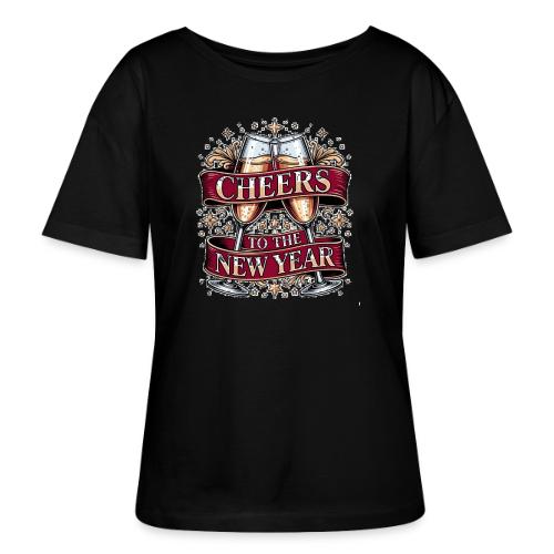 New Year's Champagne T-Shirt - Stanley/Stella Serena Women’s Relaxed Organic T-Shirt