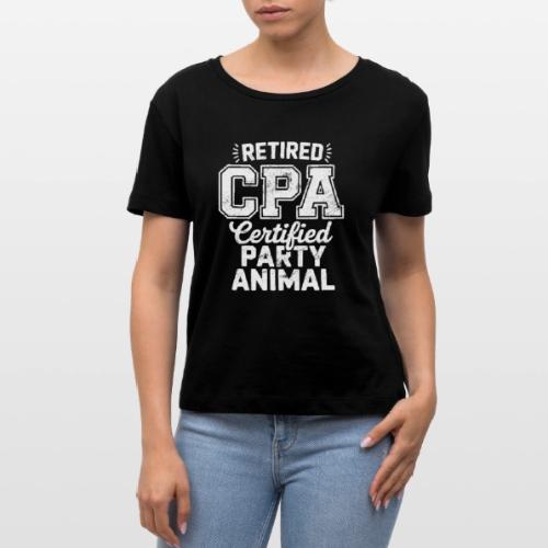 Retired CPA Party Animal Vintage - Stanley/Stella Serena Women’s Relaxed Organic T-Shirt