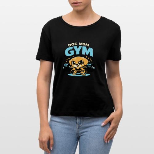 Chibi Dog Gym Workout - Stanley/Stella Serena Women’s Relaxed Organic T-Shirt