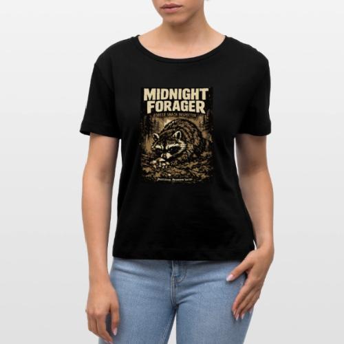 Midnight Forager Raccoon Mushroom Hunter - Stanley/Stella Serena Women’s Relaxed Organic T-Shirt