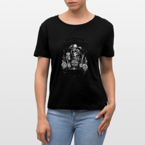 Chaos Coordinator Mom Skeleton Cowgirl - Stanley/Stella Serena Women’s Relaxed Organic T-Shirt