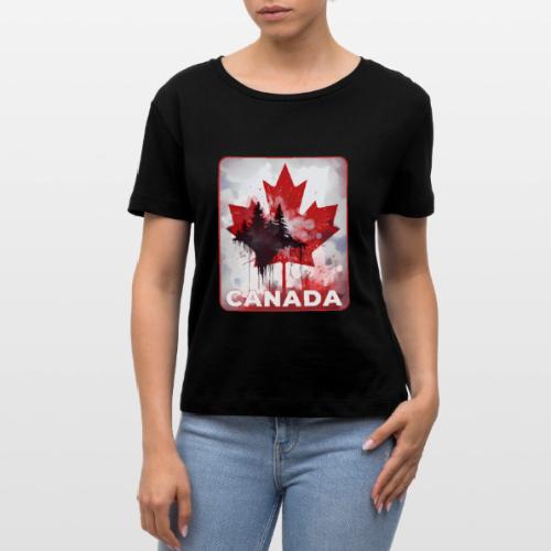 Canada's Maple Leaf Pride - Stanley/Stella Serena Women’s Relaxed Organic T-Shirt