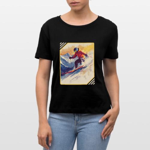 Skiing Through Snow Dreams - Stanley/Stella Serena Women’s Relaxed Organic T-Shirt