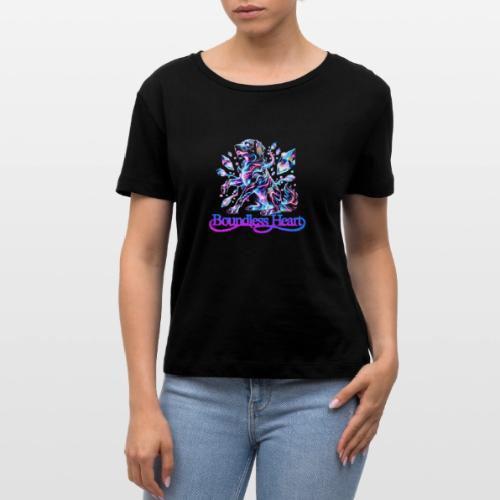 Boundless Heart Neon Galaxy Dog Shirt - Stanley/Stella Serena Women’s Relaxed Organic T-Shirt