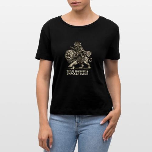 Funny Raccoon King Riding Lion Vintage Meme Art - Stanley/Stella Serena Women’s Relaxed Organic T-Shirt