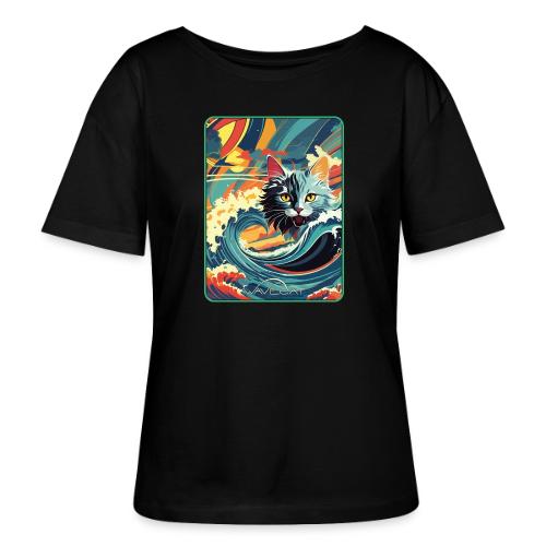 Wavecat Beach - Stanley/Stella Serena Women’s Relaxed Organic T-Shirt