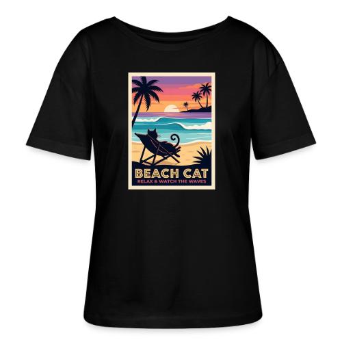 Beach Cat - Stanley/Stella Serena Women’s Relaxed Organic T-Shirt