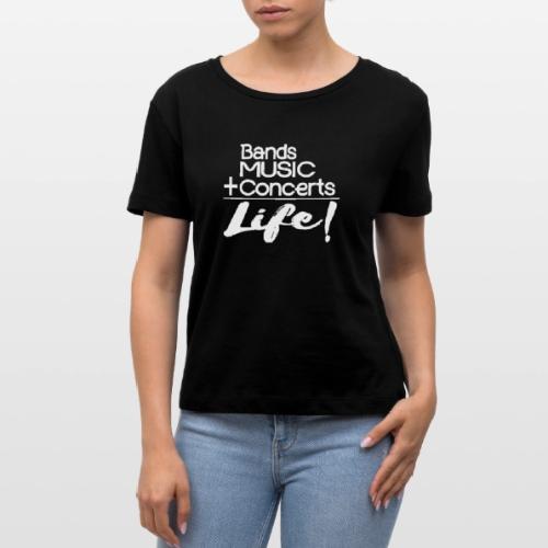 Music is Life - Stanley/Stella Serena Women’s Relaxed Organic T-Shirt