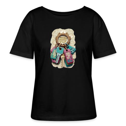 Minivan Commander T Shirt, Chauffeur of Chaos Mug - Stanley/Stella Serena Women’s Relaxed Organic T-Shirt