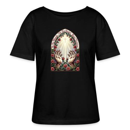 Easter By His Wounds Healed T Shirt, Renewal Gift - Stanley/Stella Serena Women’s Relaxed Organic T-Shirt
