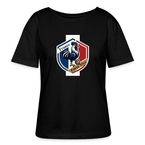 France Rooster T-Shirt, Bleu-Blanc-Rouge gift - Stanley/Stella Serena Women’s Relaxed Organic T-Shirt