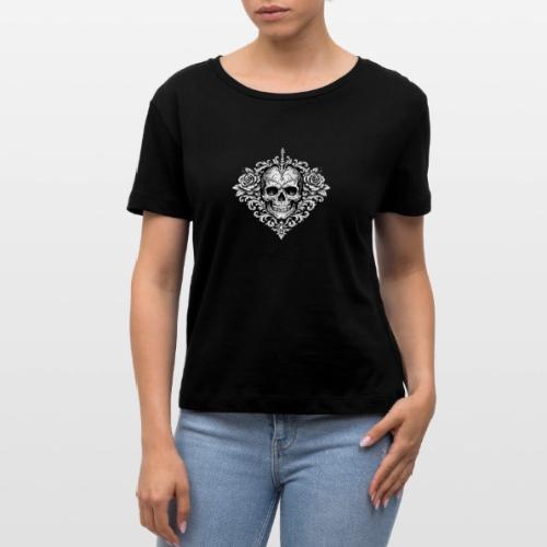 Gothic Filigree Skull - Stanley/Stella Serena Women’s Relaxed Organic T-Shirt