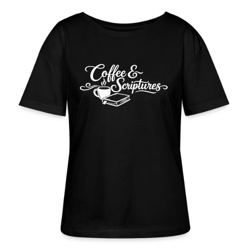 Coffee and Scriptures - Stanley/Stella Serena Women’s Relaxed Organic T-Shirt