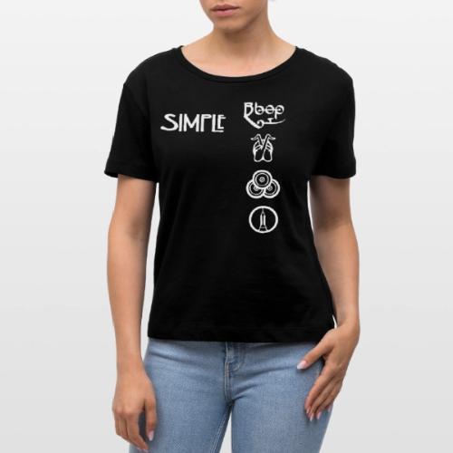 simplesymbolsvert - Stanley/Stella Serena Women’s Relaxed Organic T-Shirt