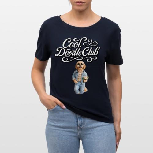 Cool Doodle Club | Goldendoodle Lover Design - Stanley/Stella Serena Women’s Relaxed Organic T-Shirt
