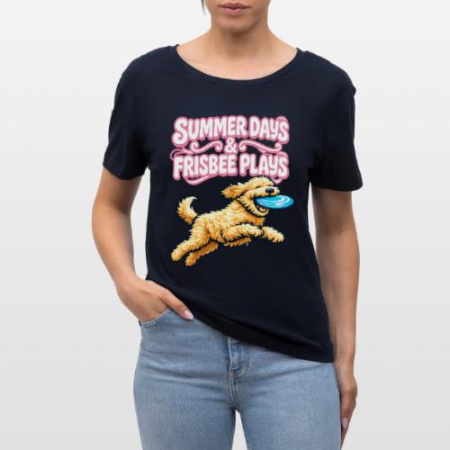 Summer Days & Frisbee Plays - Stanley/Stella Serena Women’s Relaxed Organic T-Shirt